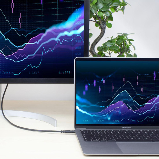 ACT Cable USB-C - USB-C, 0.8 м / USB4, 40Gbps, 240W, сертифициран USB-IF ACT Cable USB-C - USB-C, 0.8 м / USB4, 40Gbps, 240W, сертифициран USB-IF