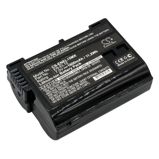 Camera Battery for NIKON EN-EL15MCX  Li-Ion 7V 1600mAh Cameron Sino Camera Battery for NIKON EN-EL15MCX  Li-Ion 7V 1600mAh Cameron Sino