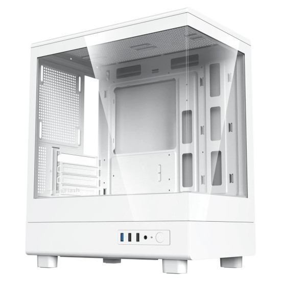 Darkflash кутия Case mATX - DB330M White - Reversed fans included