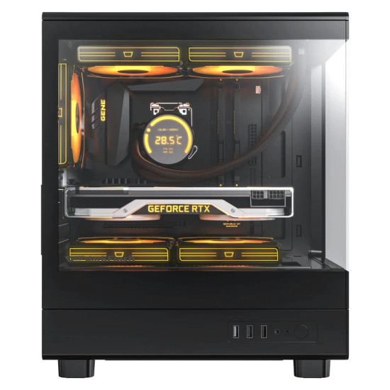 Darkflash кутия Case mATX - DB330M Black - Reversed fans included