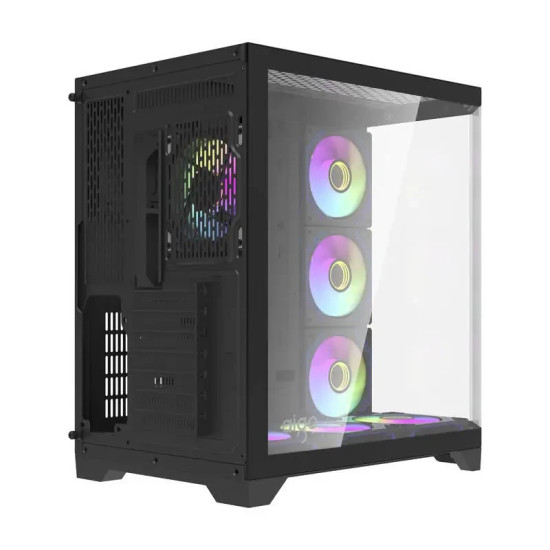 Aigo кутия Case ATX - FT418 PRO Black - 7 x 120 mm A-RGB fans included Aigo кутия Case ATX - FT418 PRO Black - 7 x 120 mm A-RGB fans included