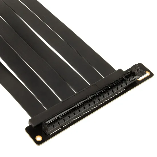 Kolink PCIe 5.0 Riser Cable, 90 degrees, x16 - black, 300mm Kolink PCIe 5.0 Riser Cable, 90 degrees, x16 - black, 300mm