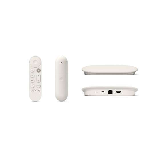 Мултимедиен плеър Google TV Streamer 4K, 32GB, с дистанционно