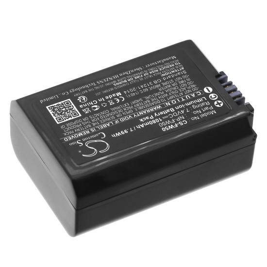 Camera Battery for Sony NP-FW50  LiIon  7.4V 1080mAh Cameron Sino Camera Battery for Sony NP-FW50  LiIon  7.4V 1080mAh Cameron Sino
