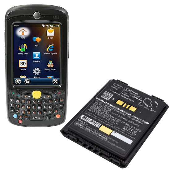 Camera Battery for  barcode scanner Symbol MC55 MC5574  LiIon  3.7V 3600mAh Cameron Sino Camera Battery for  barcode scanner Symbol MC55 MC5574  LiIon  3.7V 3600mAh Cameron Sino