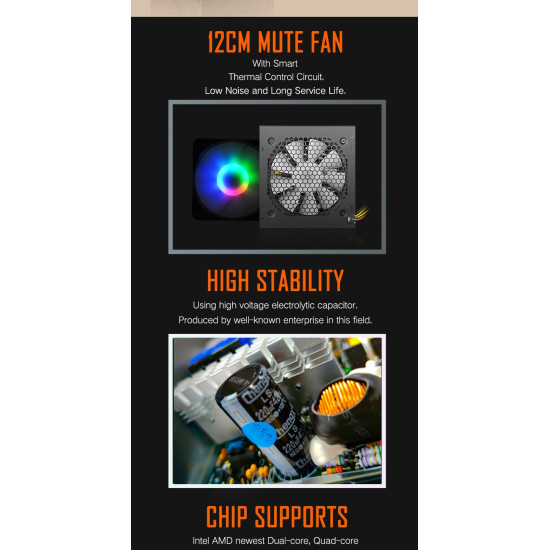 Aigo захранващ блок PSU 700W - Warrior AK700 RGB