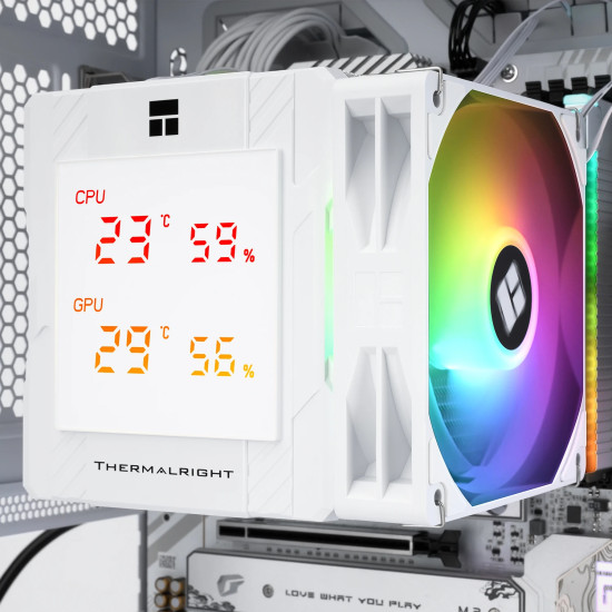 Thermalright охладител CPU Cooler Peerless Assassin 120 Digital A-RGB White - Dual-Tower - LGA1851/AM5