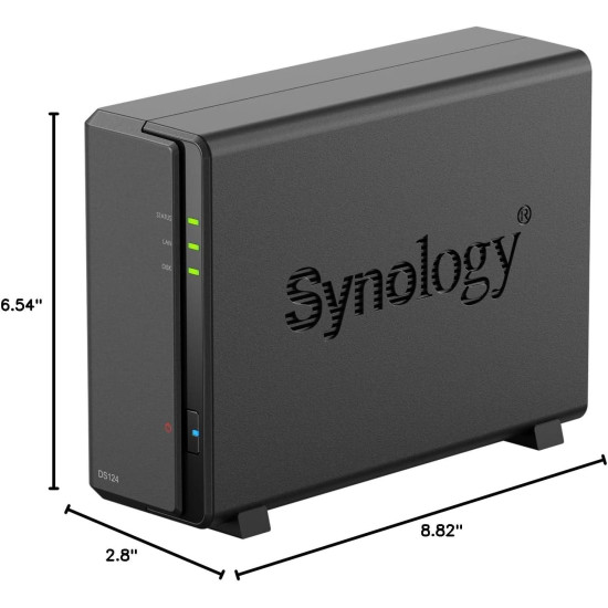 Сторидж NAS Synology DS124, 1-диск, Small&Home office