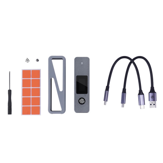 VCom външна кутия за диск Storage - Case - M.2 NVMe/SATA M/B key - USB-C/A Gen.2 10Gbps, Fingerprint Encryption - CU855SN-F VCom външна кутия за диск Storage - Case - M.2 NVMe/SATA M/B key - USB-C/A Gen.2 10Gbps, Fingerprint Encryption - CU855SN-F