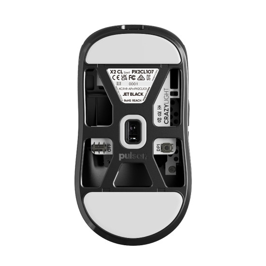 Pulsar професионална геймърска мишка Wireless Gaming Mouse X2 CrazyLight Uyuni White 8K