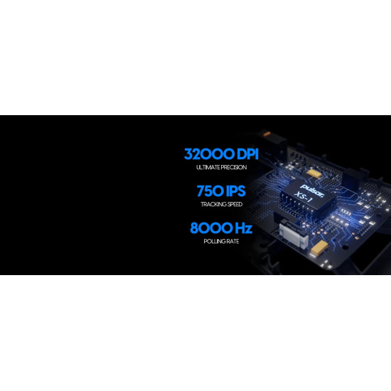 Pulsar професионална геймърска мишка Wireless Gaming Mouse X2 v3 Size2 Black - 1K (8K compatible) Pulsar професионална геймърска мишка Wireless Gaming Mouse X2 v3 Size2 Black - 1K (8K compatible)