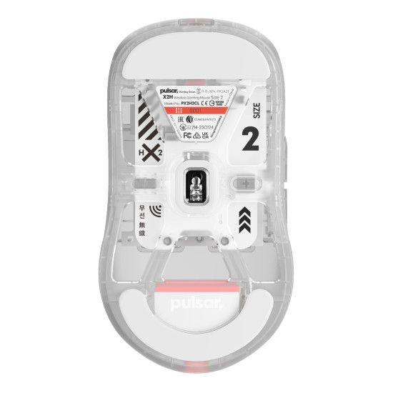 Pulsar професионална геймърска мишка Wireless Gaming Mouse X2H Mini Superclear [LTD 3000] - 1K