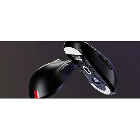 Pulsar професионална геймърска мишка Wireless Gaming Mouse X2A v3 eS Size1 Black 8K, OLED Display, Tournament Edition
