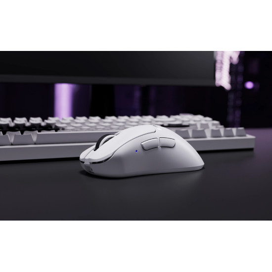 Pulsar професионална геймърска мишка Wireless Gaming Mouse Xlite v4 Size3 White - 1K (8K compatible)