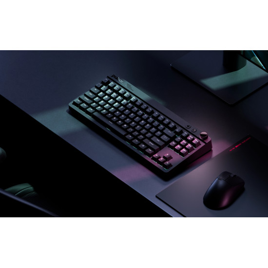 Pulsar професионална геймърска механична клавиатура Professional Gaming Mechanical Keyboard Xboard MS TKL ANSI Black - 8K, Cherry MX2A [Linear], RGB