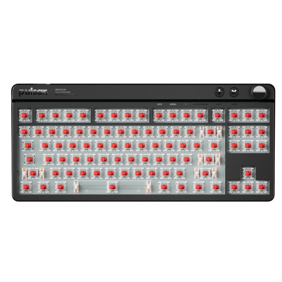 Pulsar професионална геймърска механична клавиатура Professional Gaming Mechanical Keyboard Xboard MS TKL ANSI Black - 8K, Cherry MX2A [Linear], RGB