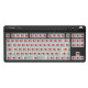 Pulsar професионална геймърска механична клавиатура Professional Gaming Mechanical Keyboard Xboard MS TKL ANSI Black - 8K, Cherry MX2A [Linear], RGB