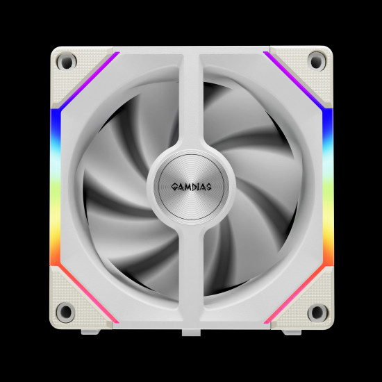 Gamdias Комплект вентилатори Fan Pack 3-in-1 3x120mm - AEOLUS P2-1203 White, Swappable Fan Blades (Reverse Fan Blades Included), Daisy-Chain, Infinity Mirror Gamdias Комплект вентилатори Fan Pack 3-in-1 3x120mm - AEOLUS P2-1203 White, Swappable Fan Blades (Reverse Fan Blades Included), Daisy-Chain, Infinity Mirror
