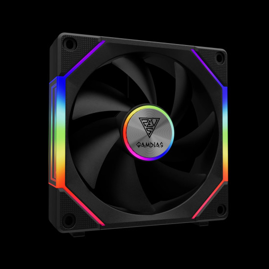Gamdias Комплект вентилатори Fan Pack 3-in-1 3x120mm - AEOLUS P2-1203, Swappable Fan Blades (Reverse Fan Blades Included), Daisy-Chain, Infinity Mirror, A-RGB Gamdias Комплект вентилатори Fan Pack 3-in-1 3x120mm - AEOLUS P2-1203, Swappable Fan Blades (Reverse Fan Blades Included), Daisy-Chain, Infinity Mirror, A-RGB