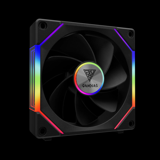 Gamdias Комплект вентилатори Fan Pack 3-in-1 3x120mm - AEOLUS P2-1203, Swappable Fan Blades (Reverse Fan Blades Included), Daisy-Chain, Infinity Mirror, A-RGB Gamdias Комплект вентилатори Fan Pack 3-in-1 3x120mm - AEOLUS P2-1203, Swappable Fan Blades (Reverse Fan Blades Included), Daisy-Chain, Infinity Mirror, A-RGB