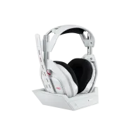 Logitech Astro A50 Lightspeed безжични слушалки със станция , Бели