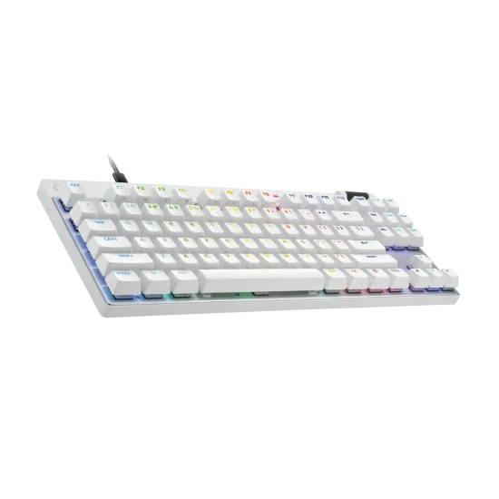 Геймърска механична клавиатура Logitech G Pro X Rapid TKL - White, magnetic-analog switch