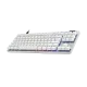 Геймърска механична клавиатура Logitech G Pro X Rapid TKL - White, magnetic-analog switch