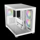 Gamdias кутия Case mATX - AURA GC10M White - 3 x 120 mm A-RGB, Tempered Glass
