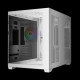Gamdias кутия Case mATX - AURA GC10M White - 3 x 120 mm A-RGB, Tempered Glass