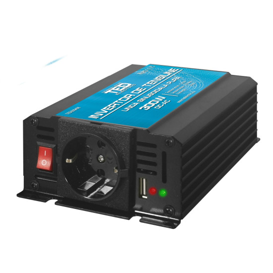 Inverter 12/220 V DC/AC 300/600W Pure Sine Wave TED000408 TED ELECTRIC Inverter 12/220 V DC/AC 300/600W Pure Sine Wave TED000408 TED ELECTRIC