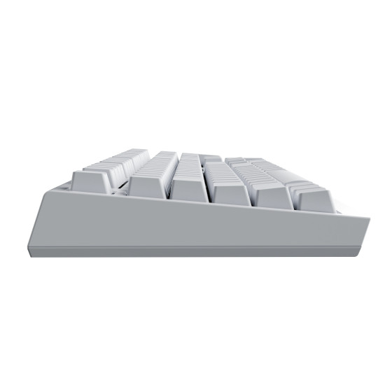 Ducky професионална геймърска механична клавиатура Professional Gaming Mechanical Keyboard One X Wireless White - Ducky AI Switches [Linear], Bluetooth, 2.4