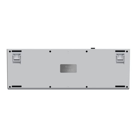 Ducky професионална геймърска механична клавиатура Professional Gaming Mechanical Keyboard One X Wireless White - Ducky AI Switches [Linear], Bluetooth, 2.4