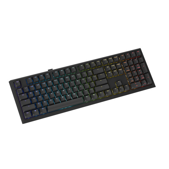 Ducky професионална геймърска механична клавиатура Professional Gaming Mechanical Keyboard One X Wireless Black - Ducky AI Switches [Linear], Bluetooth, 2.4