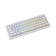 Ducky професионална геймърска механична клавиатура Professional Gaming Mechanical Keyboard One X Mini Wireless White - Ducky AI Switches [Linear], Bluetooth