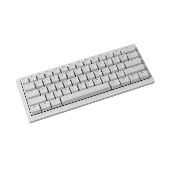 Ducky професионална геймърска механична клавиатура Professional Gaming Mechanical Keyboard One X Mini Wireless White - Ducky AI Switches [Linear], Bluetooth