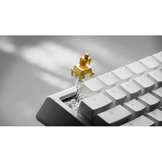 Ducky професионална геймърска механична клавиатура Professional Gaming Mechanical Keyboard One X Mini Wireless Black - Ducky AI Switches [Linear], Bluetooth