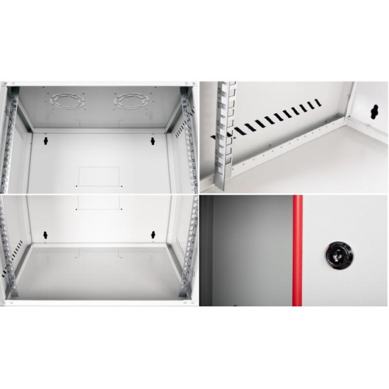 LANDE Комуникационен шкаф STB Security Box, 540x400mm, 9U , 19 LANDE Комуникационен шкаф STB Security Box, 540x400mm, 9U , 19