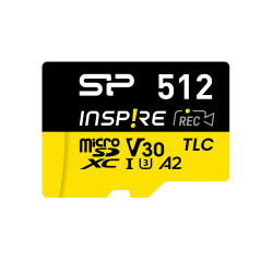 Memory card Silicon Power Inspire 512GB, microSDXC, Class 10, SD Adapter Memory card Silicon Power Inspire 512GB, microSDXC, Class 10, SD Adapter