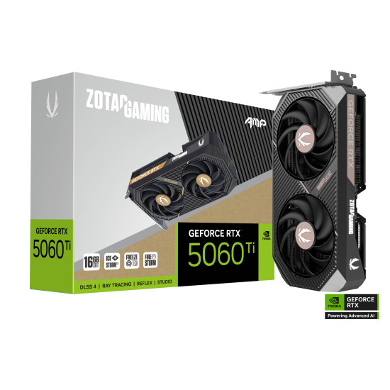 Видео карта ZOTAC GAMING RTX 5060 TI 16GB AMP GDDR7 Видео карта ZOTAC GAMING RTX 5060 TI 16GB AMP GDDR7