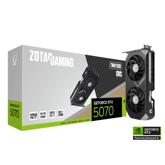 Видео карта ZOTAC GAMING RTX 5070 Twin Ege OC 12GB GDDR7 Видео карта ZOTAC GAMING RTX 5070 Twin Ege OC 12GB GDDR7