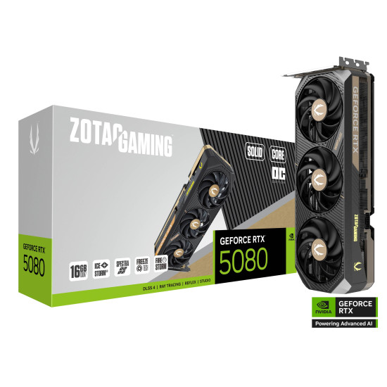 Graphic card ZOTAC GAMING RTX 5080 Solid Core OC 16GB GDDR7 Graphic card ZOTAC GAMING RTX 5080 Solid Core OC 16GB GDDR7