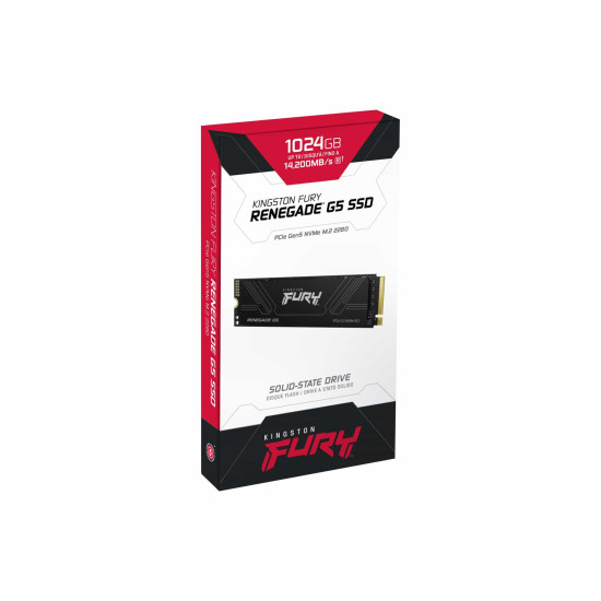 SSD Kingston Fury Renegade G5 NVMe M.2 PCIe 5.0 - 1024GB SSD Kingston Fury Renegade G5 NVMe M.2 PCIe 5.0 - 1024GB