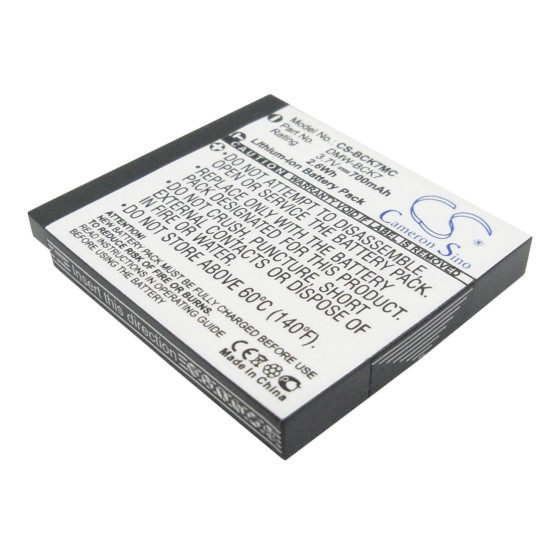 Camera Battery for Panasonic Lumix DMC-S3 3.7V 700 mAh DMW-BCK7 Cameron Sino