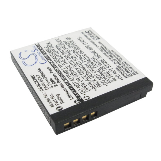 Camera Battery for Panasonic Lumix DMC-S3 3.7V 700 mAh DMW-BCK7 Cameron Sino