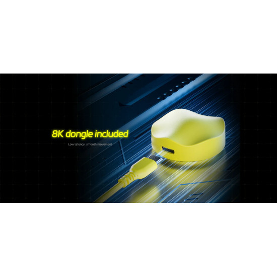 Scyrox професионална геймърска мишка V8 Yellow - Wireless Gaming Mouse - 8K Polling Rate Scyrox професионална геймърска мишка V8 Yellow - Wireless Gaming Mouse - 8K Polling Rate