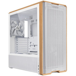 Кутия Lian-Li LANCOOL 217 Mid-Tower, Tempered Glass, Wood-White