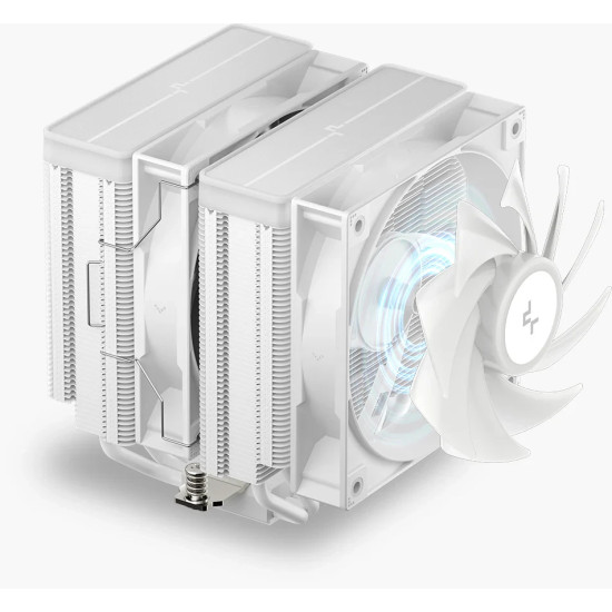 DeepCool охладител CPU Cooler AG620 WH - Addressable RGB V2, Dual-Tower - LGA1700/AM5