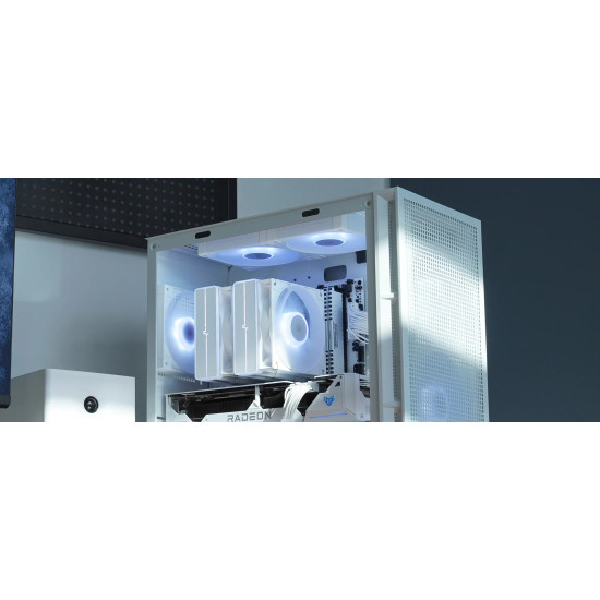 DeepCool охладител CPU Cooler AG620 WH - Addressable RGB V2, Dual-Tower - LGA1700/AM5