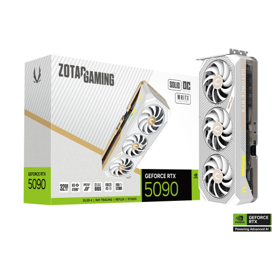 Graphic card ZOTAC GAMING RTX 5090 SOLID OC White Edition 32GB GDDR7 Graphic card ZOTAC GAMING RTX 5090 SOLID OC White Edition 32GB GDDR7