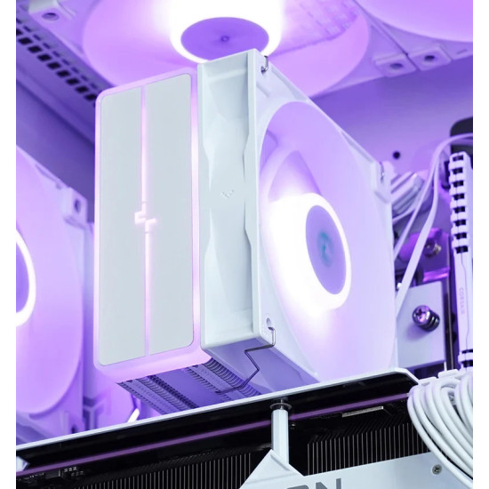 DeepCool охладител CPU Cooler AG400 White - Addressable RGB V2 - LGA1851/AM5
